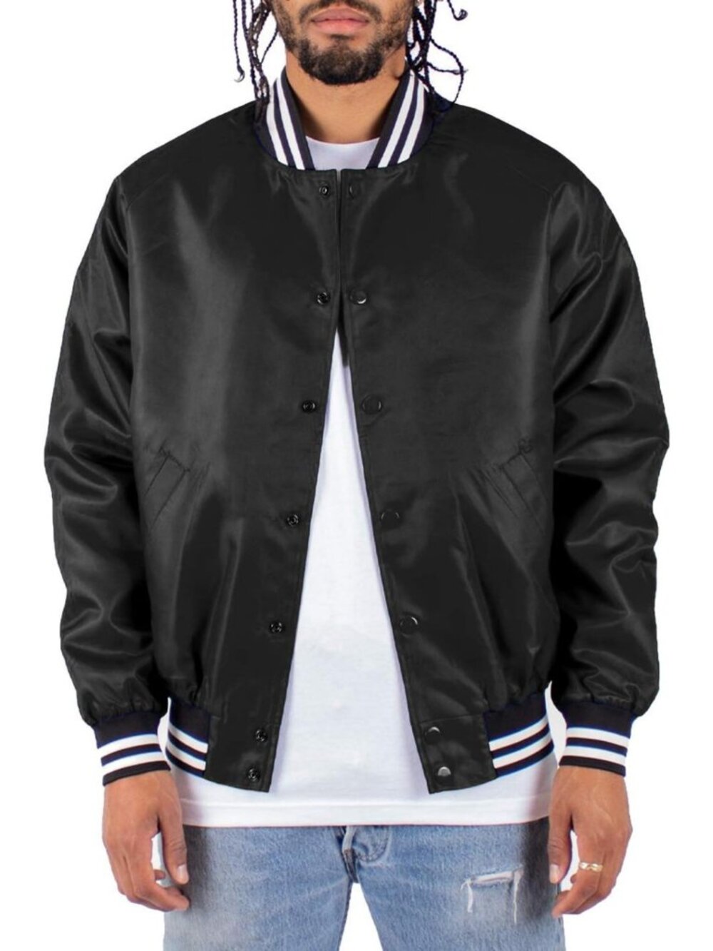 Classic Padded Bomber Jacket - Water Resistant, Relaxed Fit, Varsity Style S-3XL